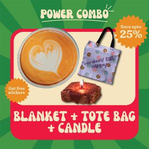 Blanket + Totebag + Candle Combo